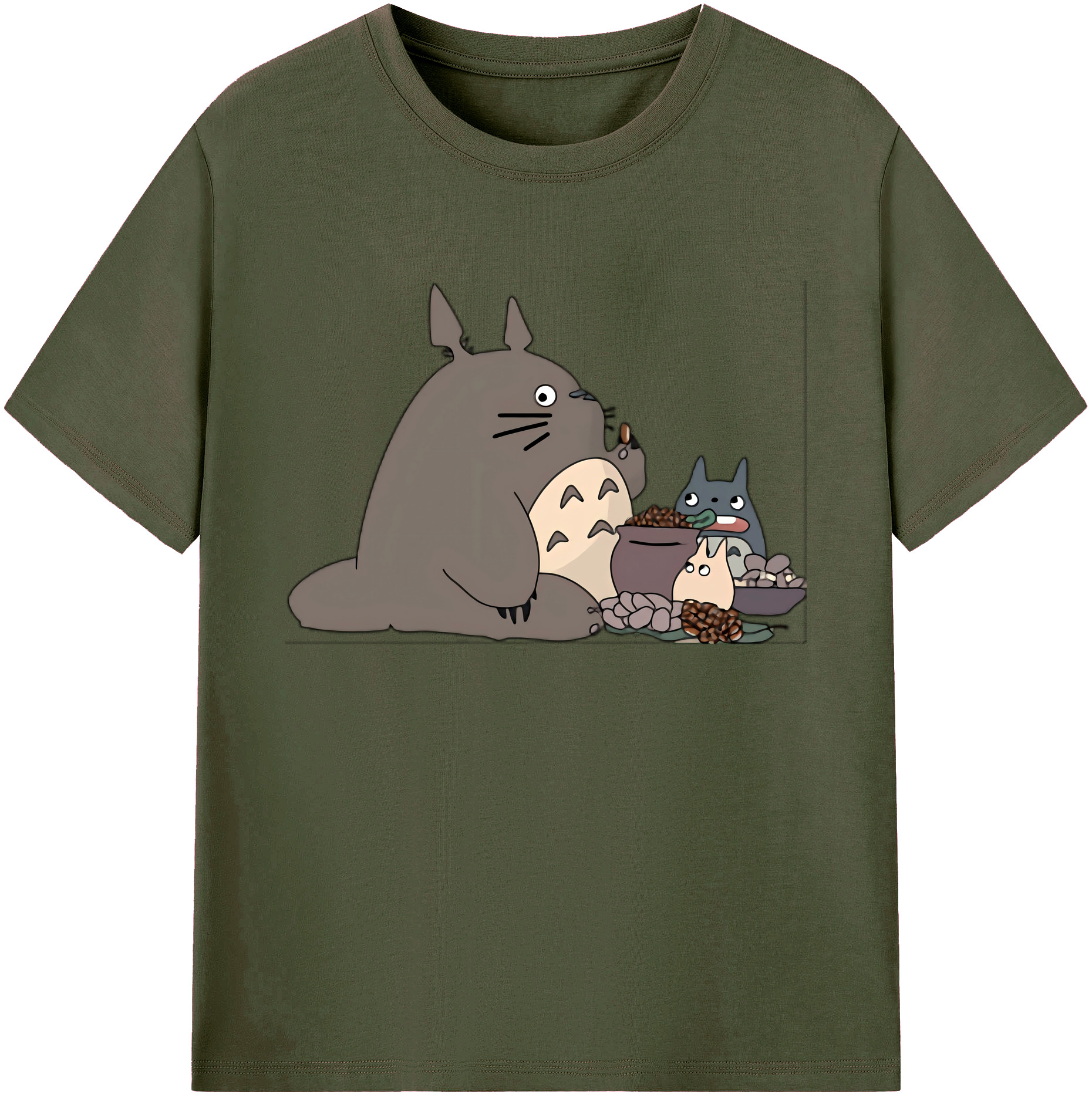 （画像用） となりのトトロ 草壁メイ 草壁サツキ My Neighbor Totoro Satsuki Kusakabe Mei Kusakabe 綿100％ メンズ半袖Tシャツ｜肌触りやわらか＆通気性